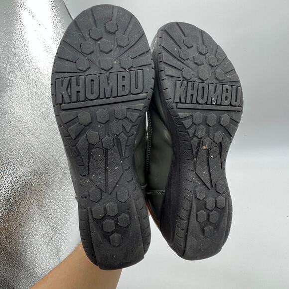 Khombu Waterproof Winter Ankle Snow Boots Size 8.5 Green - Picture 6 of 8